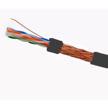 SFTP CAT6 LSZH Cable Fluke Probado Soild Bare Cobre Negro